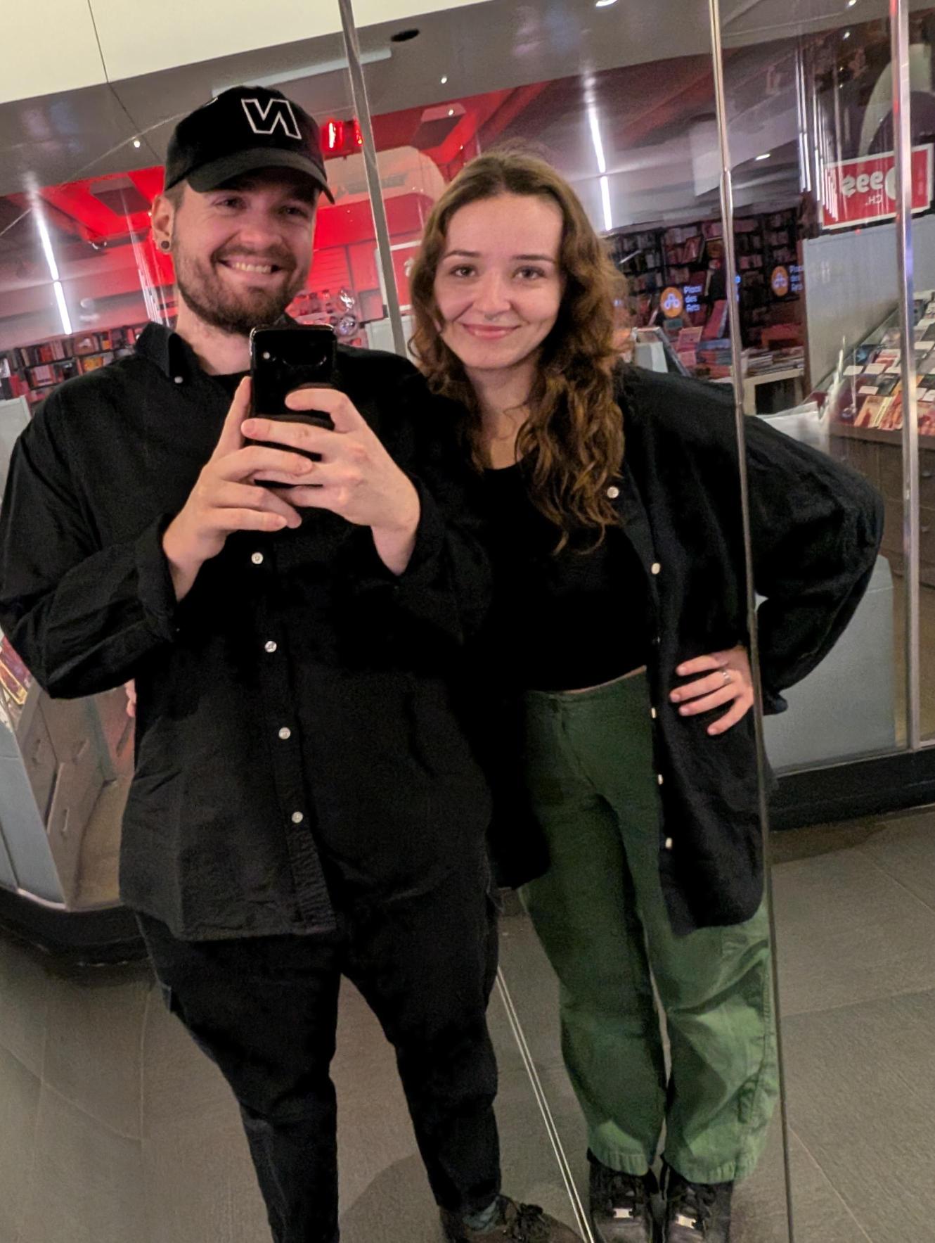 Photo de Thomas Desrosiers, développeur web junior, et sa copine Audrey Marleau, designer web junior