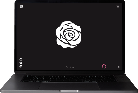 Mockup laptop de mon portfolio